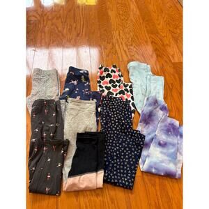 HUGE Lot 8 Carter's Girls 6X Leggings Variety Bundle